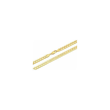 Yellow Gold Flat Curb Chain 14 MM